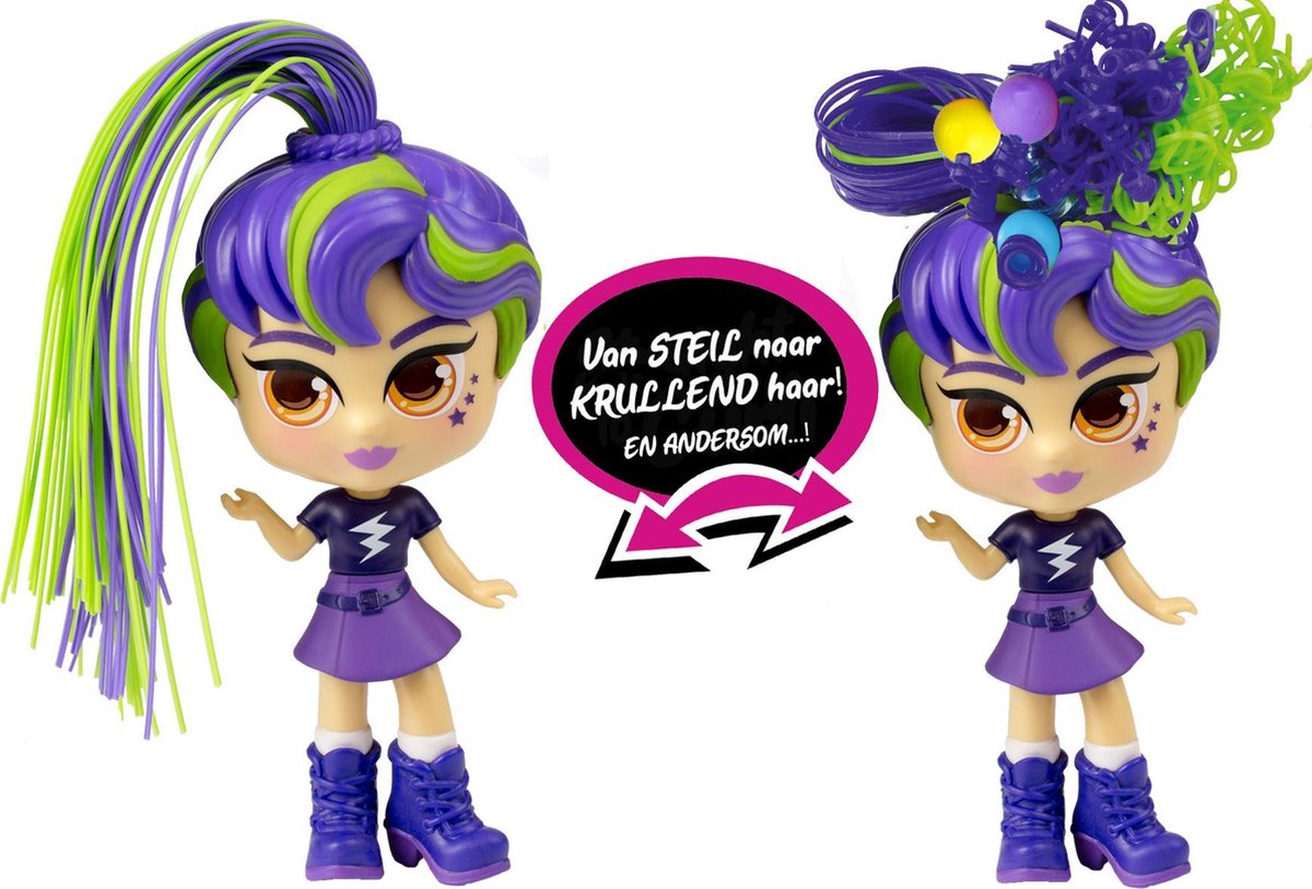 Top1Toys lit tienerpop Curli Girls Pop Star Charli meisjes 14 cm - Silver