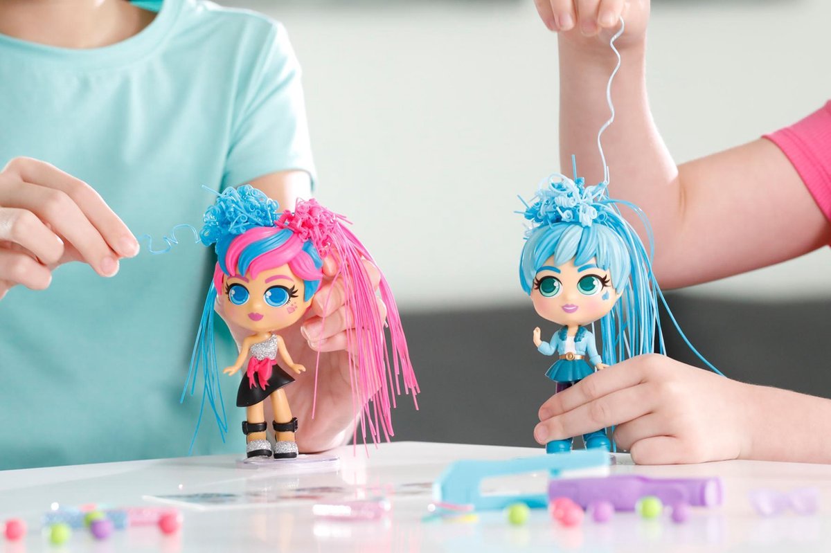 Top1Toys lit tienerpop Curli Girls Pop Star Charli meisjes 14 cm - Silver