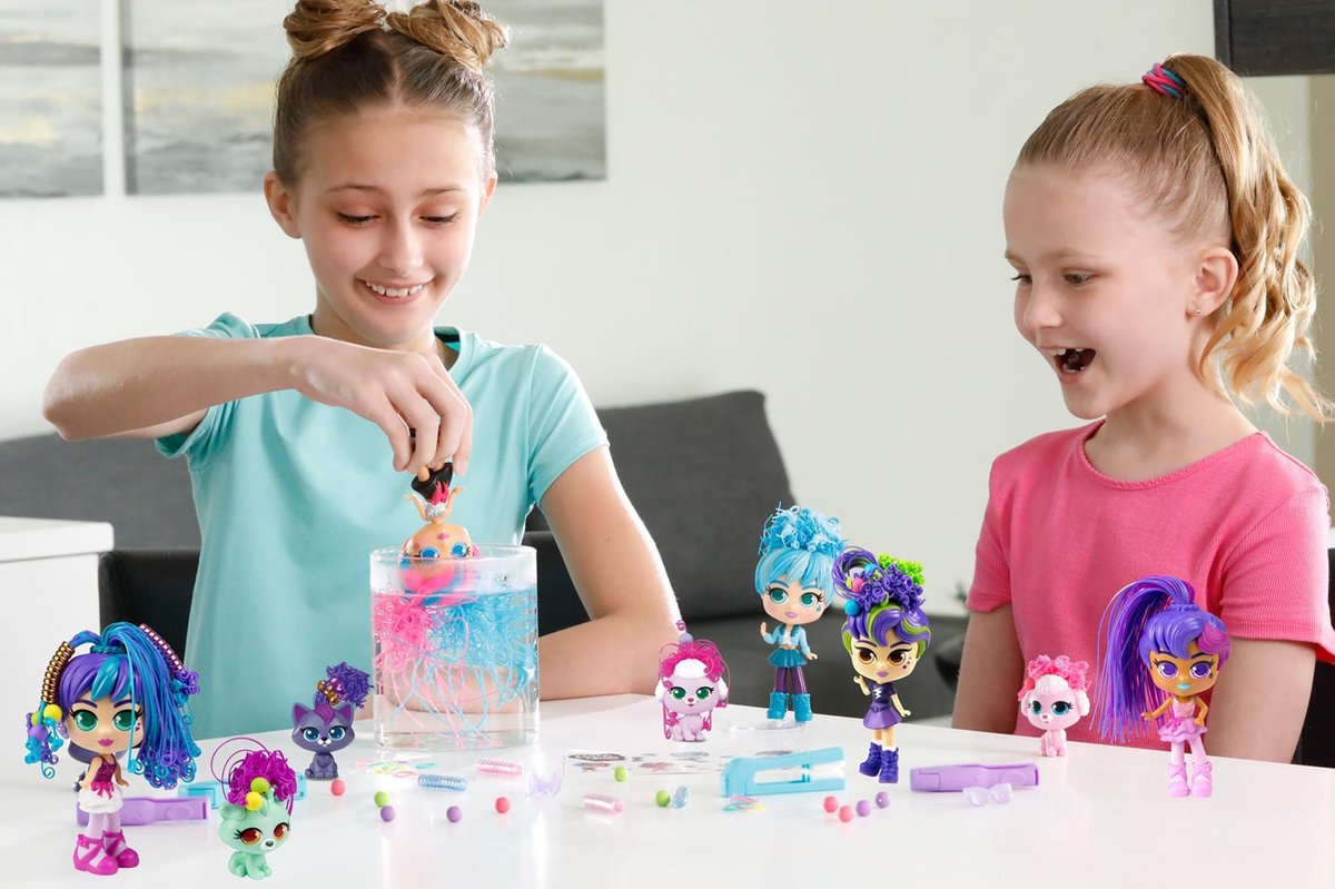 Top1Toys lit tienerpop Curli Girls Pop Star Charli meisjes 14 cm - Silver