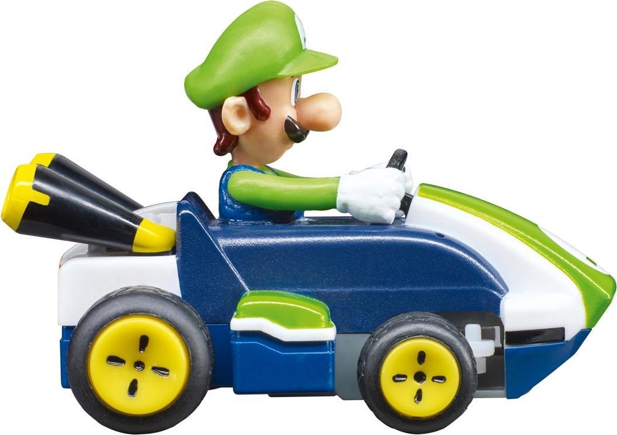 Carrera Mario Kart mini RC Luigi 2,4GHz 7 x 4,5 cm 11 delig - Groen