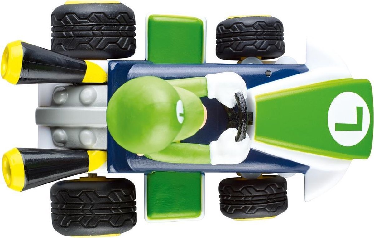 Carrera Mario Kart mini RC Luigi 2,4GHz 7 x 4,5 cm 11 delig - Groen