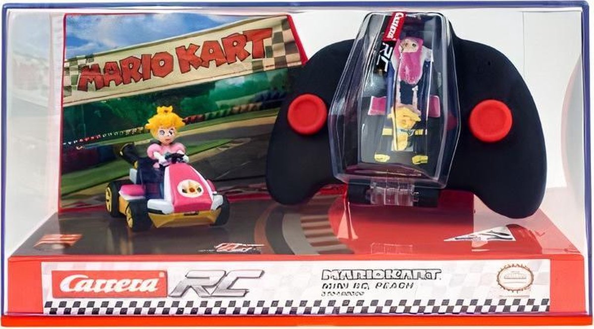 Carrera Mario Kart mini RC Peach 2,4GHz 7 x 4,5 cm 11 delig - Roze