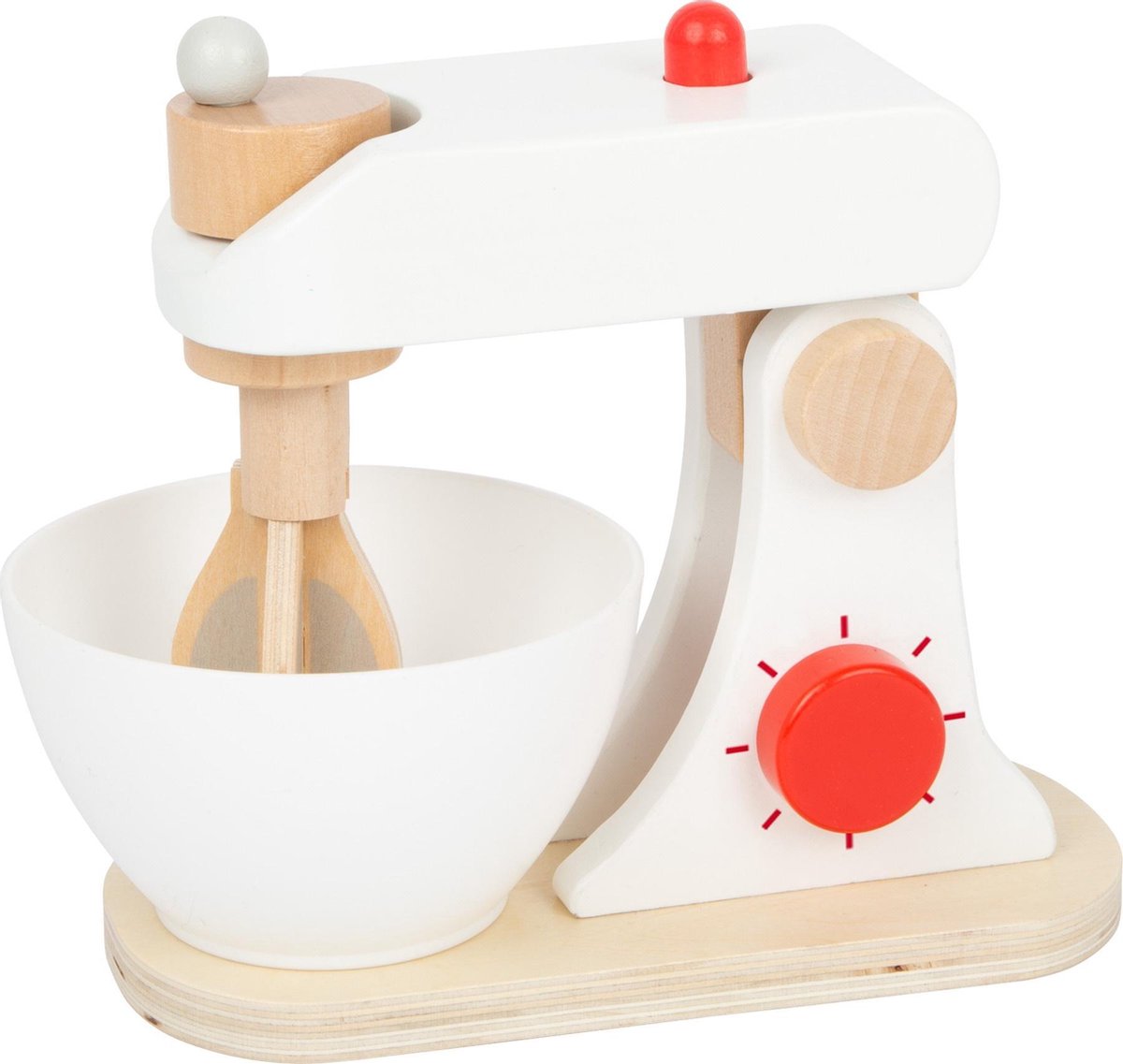 Small Foot keukenapparatuur junior hout wit//naturel 8 delig - Rood