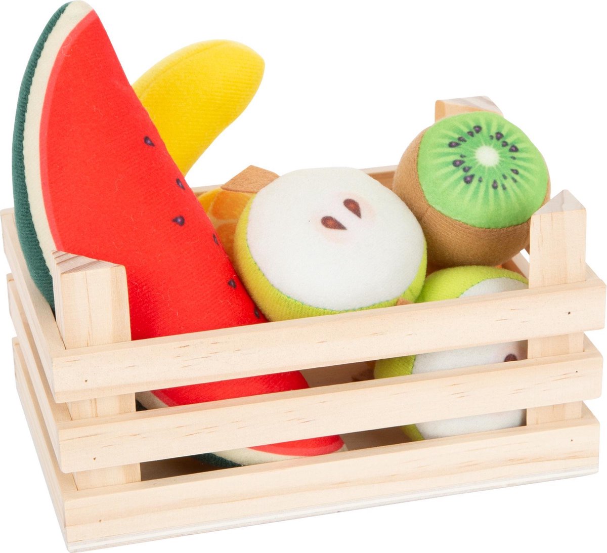 Small Foot fruitset junior 18 x 12 cm hout/vilt 6 delig