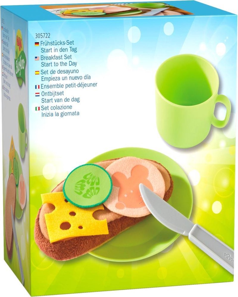 HABA servies Ontbijtset Start van de dag junior 12 cm - Groen