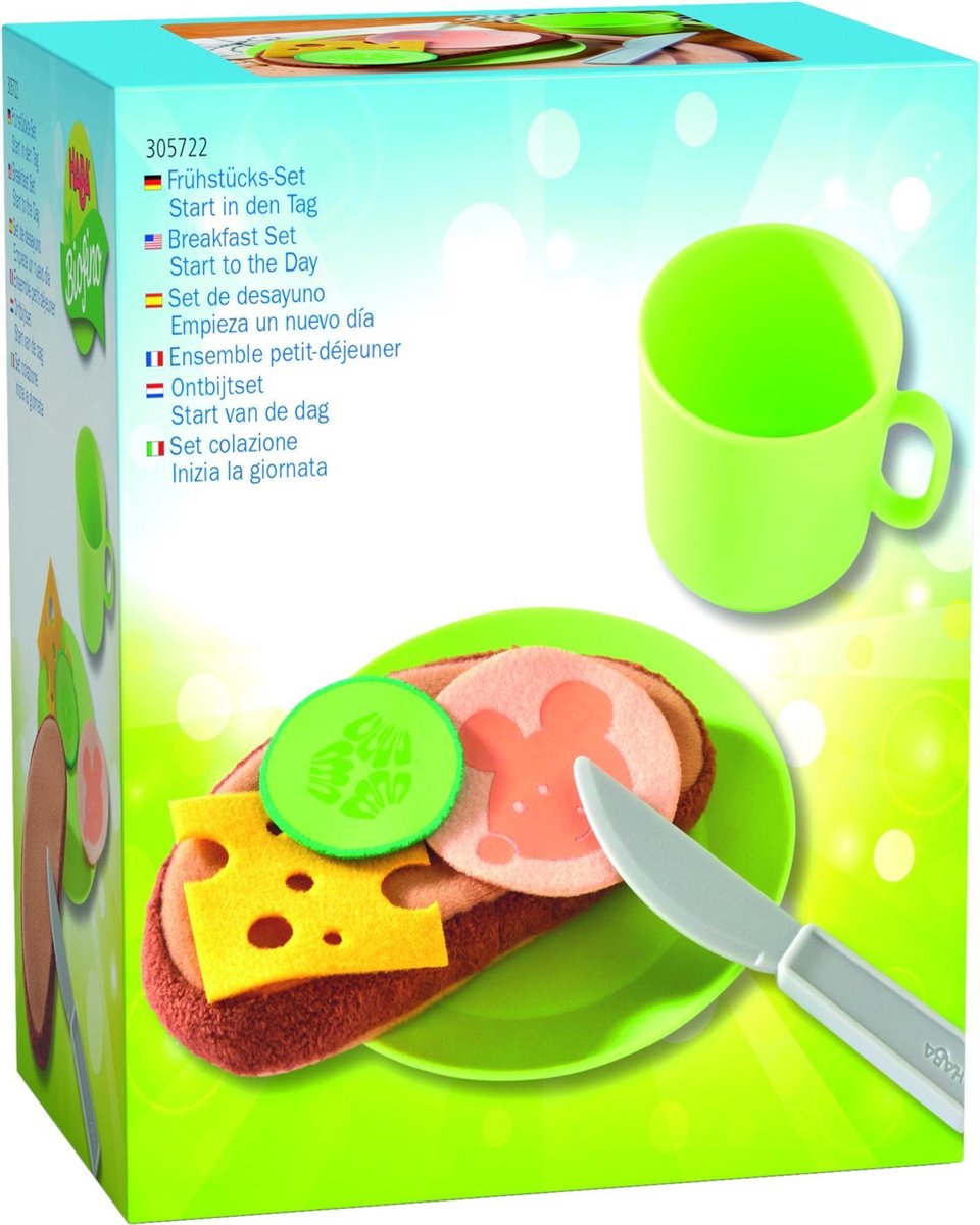 HABA servies Ontbijtset Start van de dag junior 12 cm - Groen