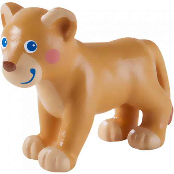 Little Friends poppenhuispop Leeuwenwelp junior 6,5 cm PVC - Bruin