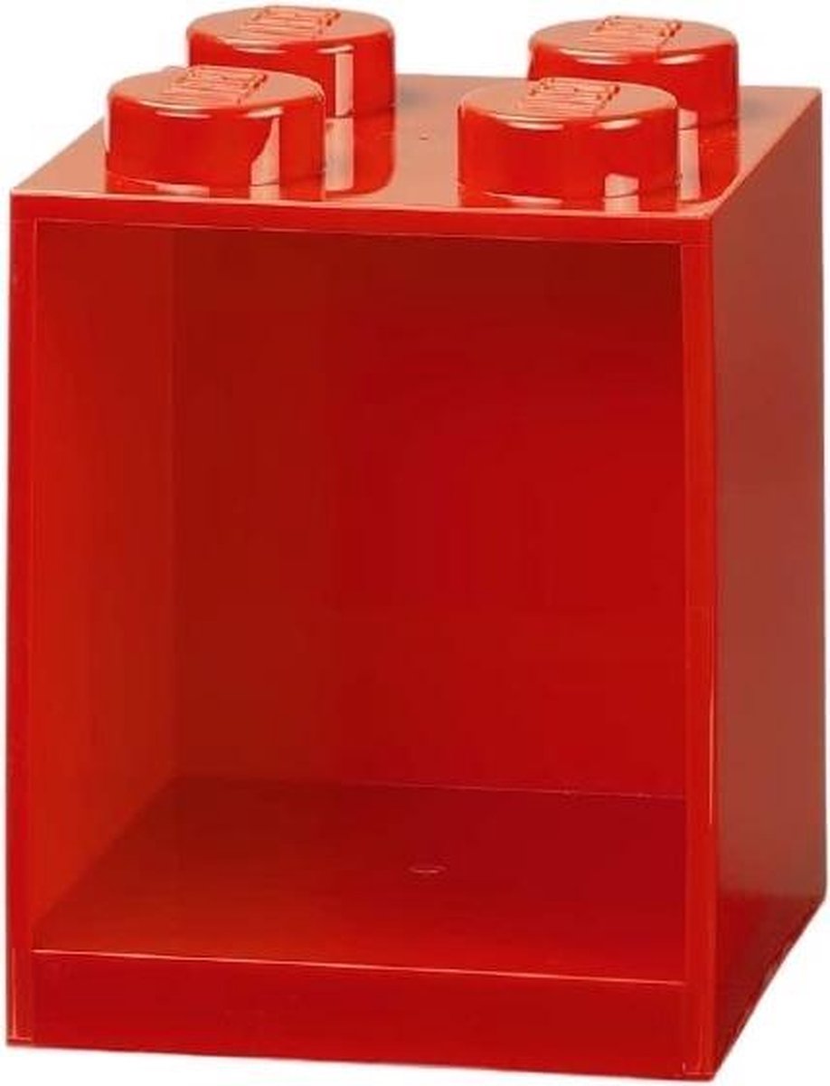 Lego wandschap 4 noppen Iconic 16,1 x 21,2 cm polypropyleen - Rood