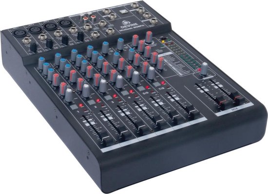 Devine MixDesk 802FX met DM 10 microfoon en kabel
