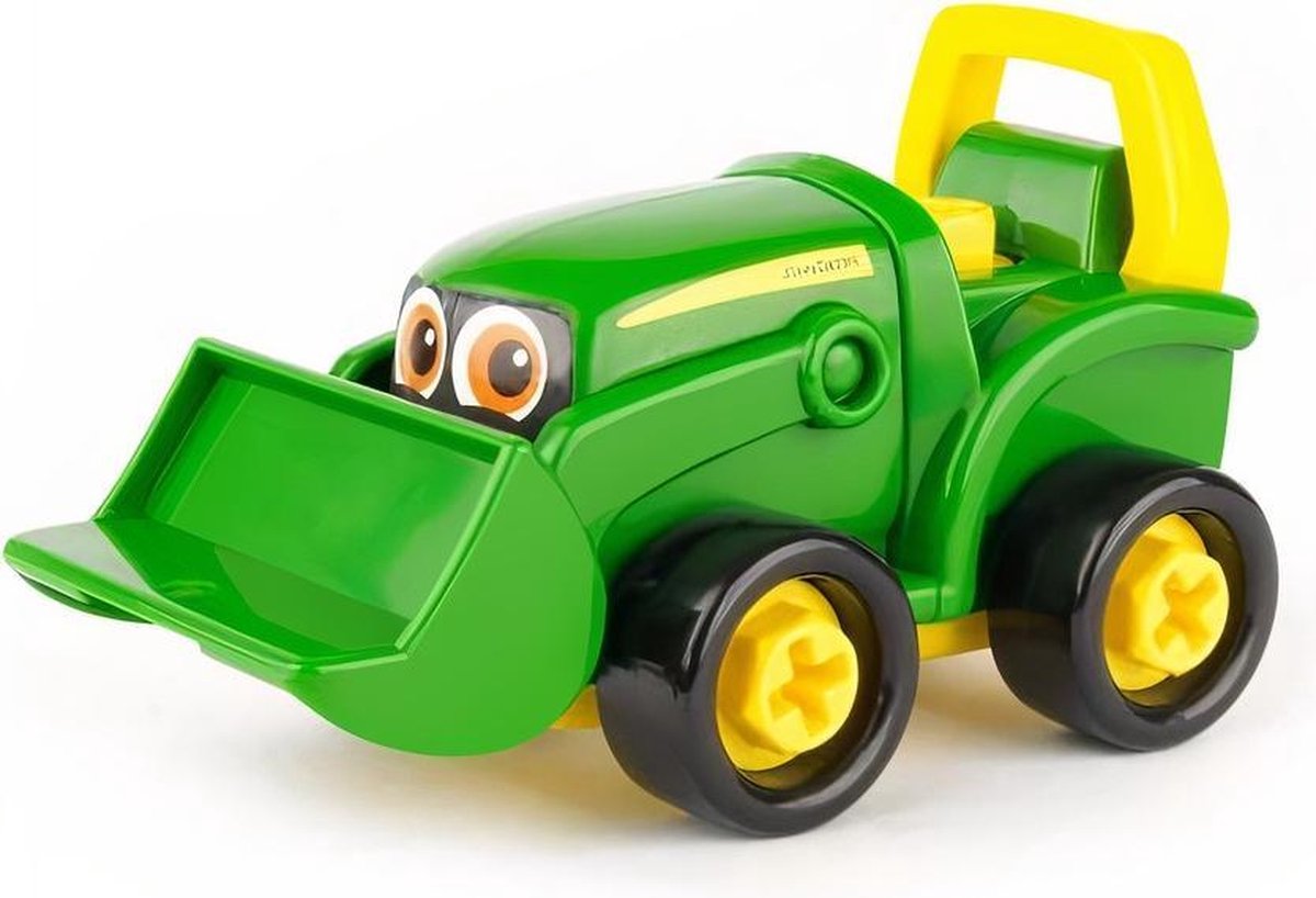 Tomy tractor Buddy Bonnie junior 15 cm/geel 11 delig - Groen