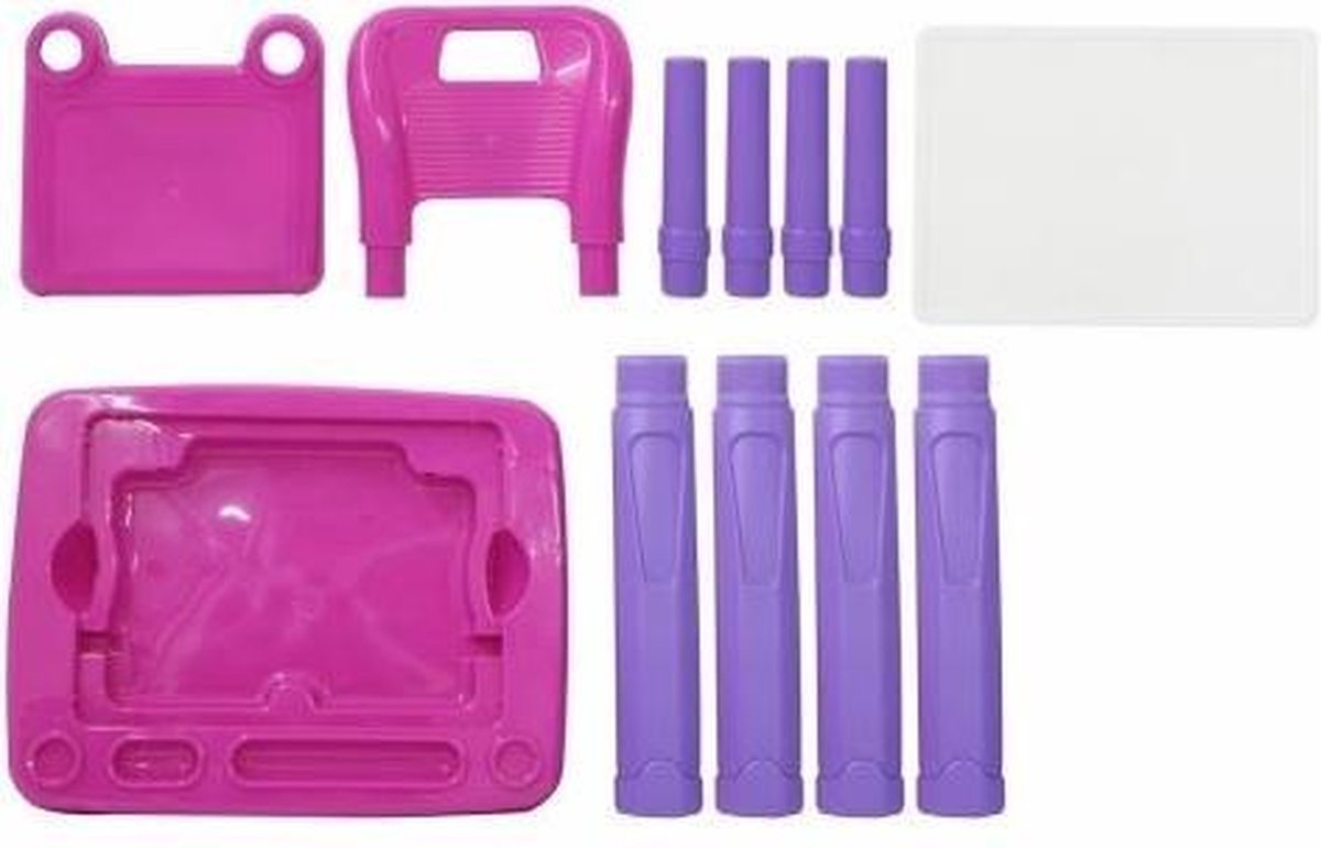 Jamara tafelset Lets Study 69,5 x 56,5 cm/paars 2 delig - Roze