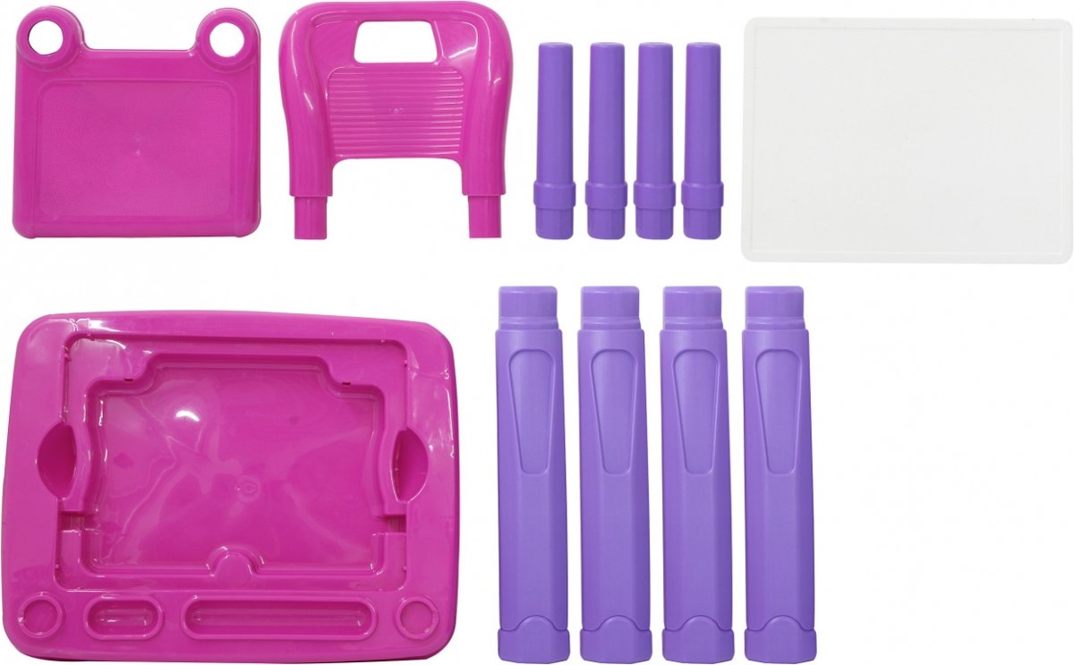 Jamara tafelset Lets Study 69,5 x 56,5 cm/paars 2 delig - Roze