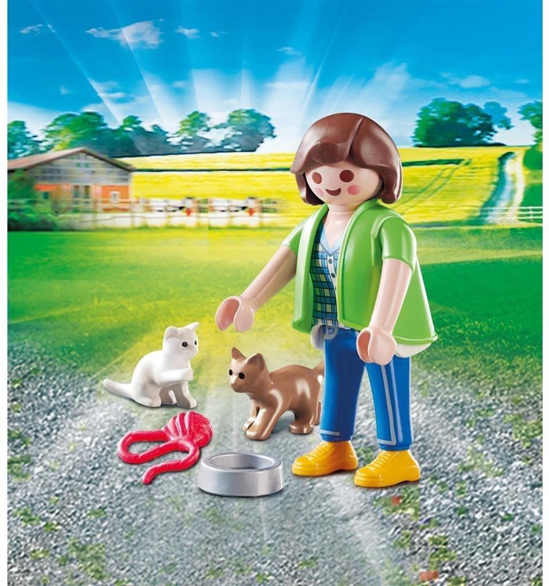 Playmobil Playmo Friends Meisje met kittens (70562)