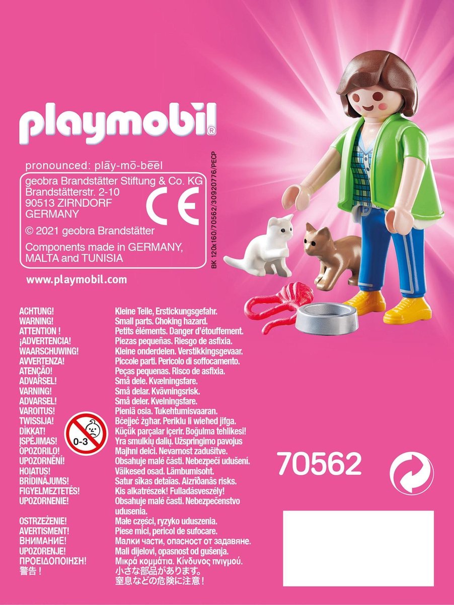 Playmobil Playmo Friends Meisje met kittens (70562)