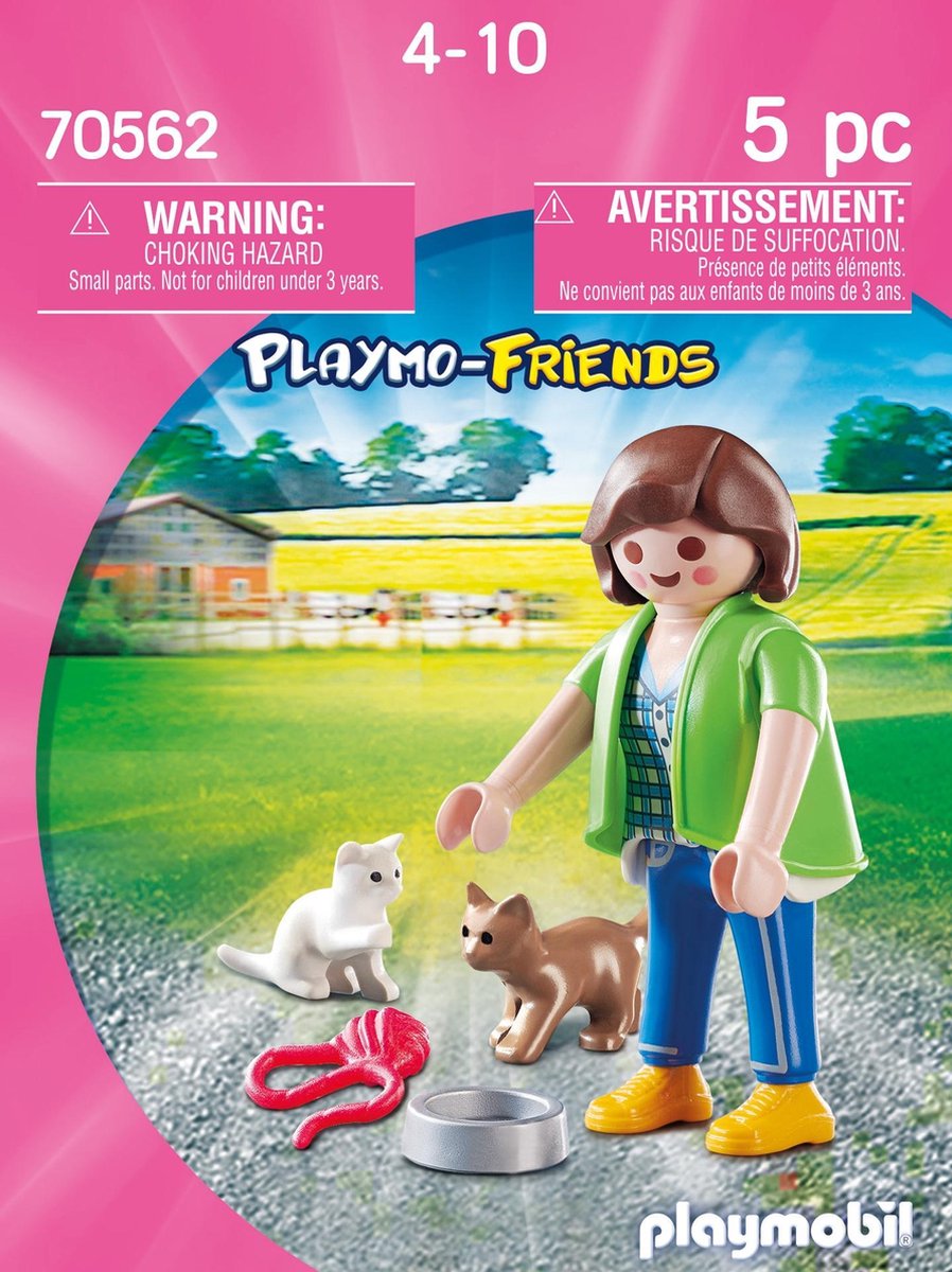 Playmobil Playmo Friends Meisje met kittens (70562)