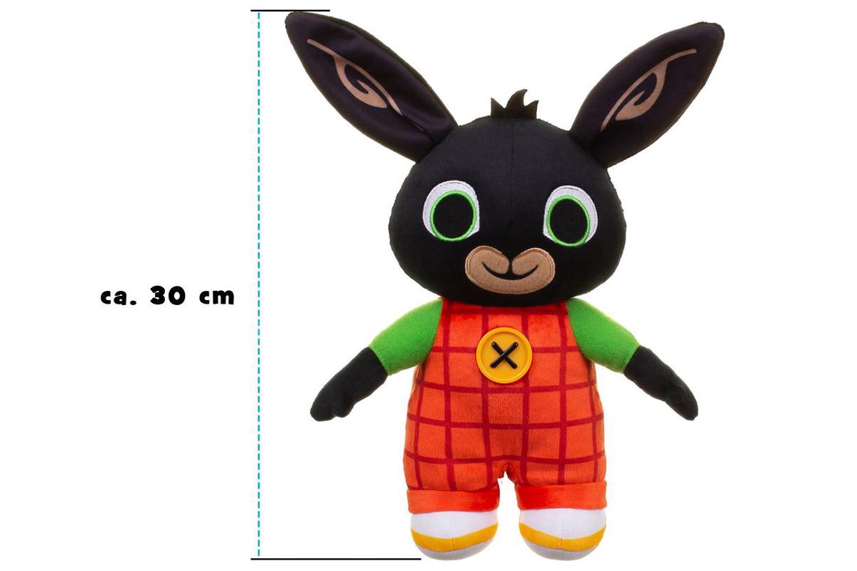 Top1Toys Bing knuffelkonijn interactief 20 x 30 cm pluche - Bruin