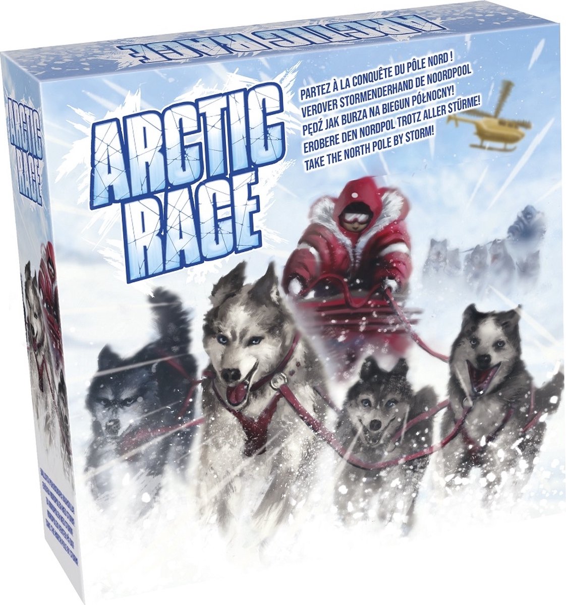 Tactic bordspel Arctic Race junior karton - Blauw