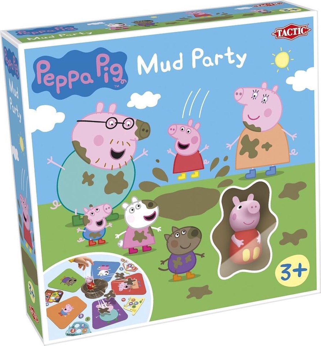 Tactic gelukspel Peppa Pig Mud Party junior 27,5 x 6,5 cm karton