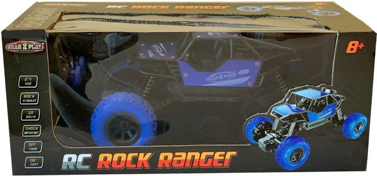 Silverlit Gear2play monstertruck RC Rock Ranger junior 21 x 10 cm - Blauw
