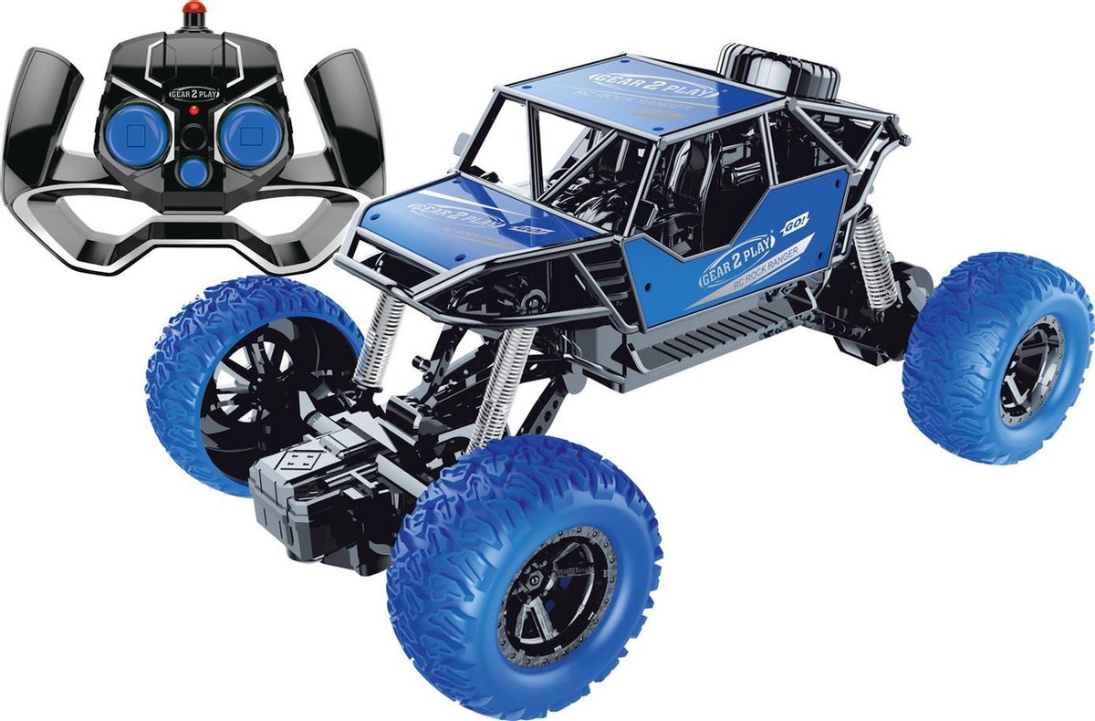 Silverlit Gear2play monstertruck RC Rock Ranger junior 21 x 10 cm - Blauw