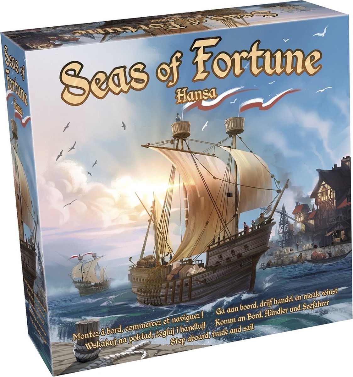 Tactic bordspel Seas of Fortune junior karton blauw