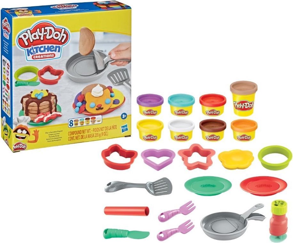 Play-doh Play Doh speelset Kitchen flip in the pan junior 23 delig