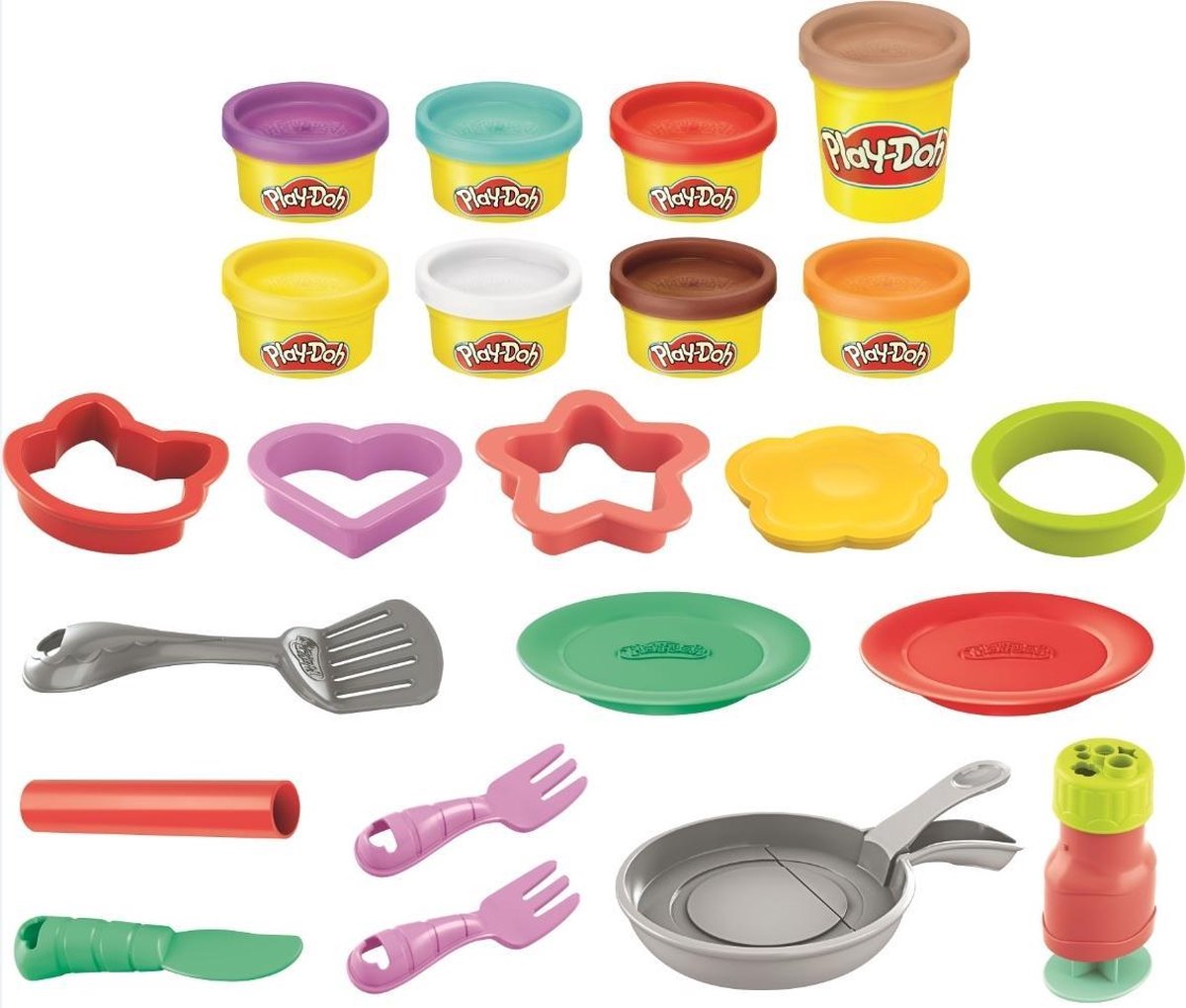 Play-doh Play Doh speelset Kitchen flip in the pan junior 23 delig