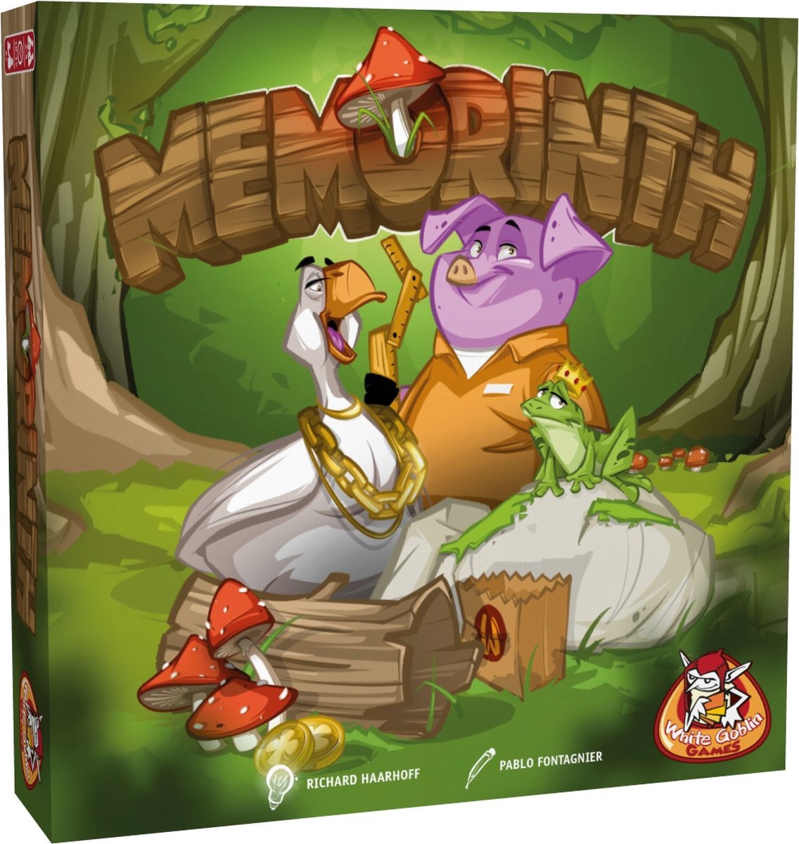 White Goblin Games gezelschapsspel Memorinth junior 46 delig - Groen