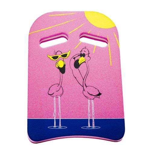 Beco zwemplank Kick Flamingo junior 47,5 x 31 x 3,6 cm - Roze