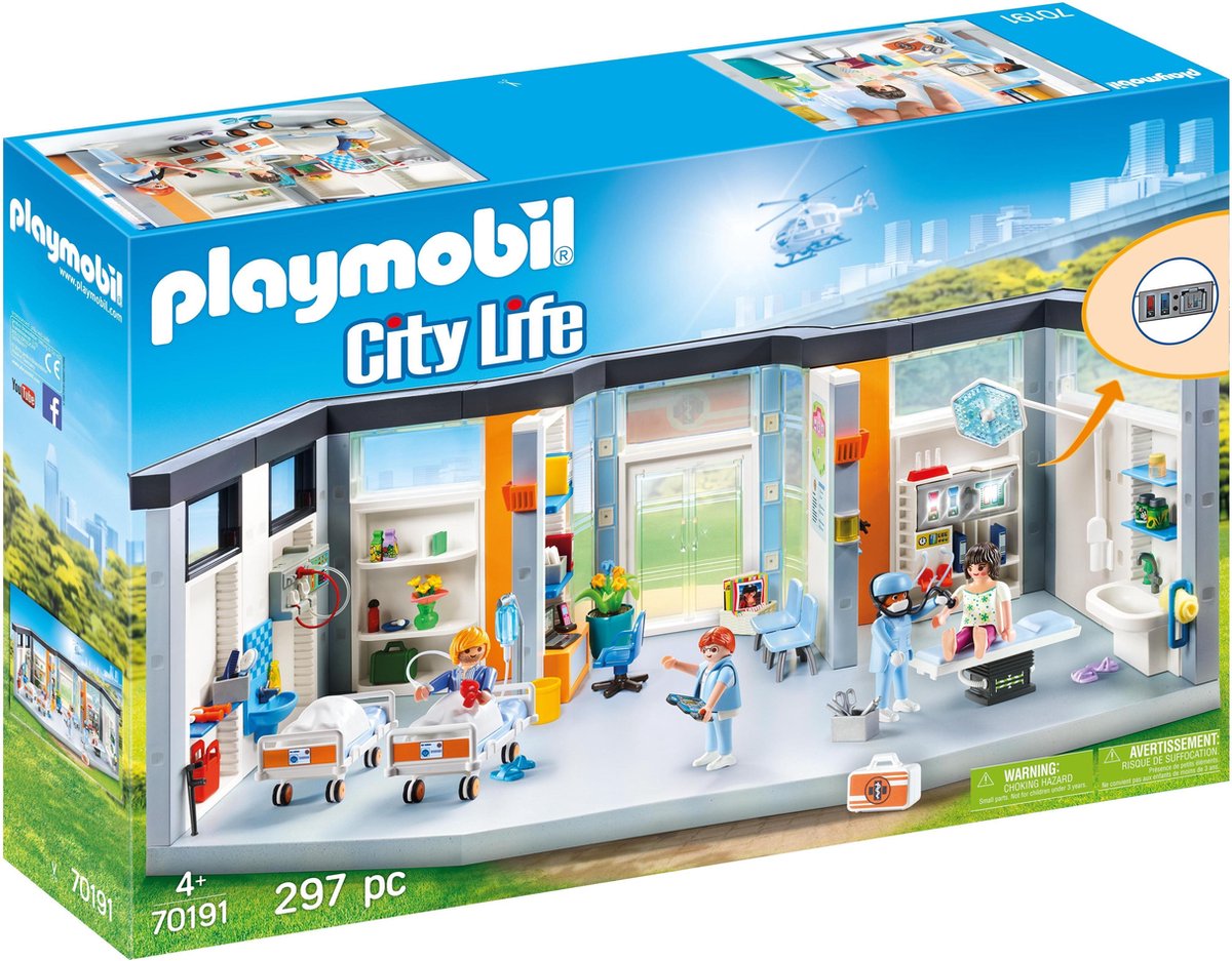Playmobil City Life Ingerichte Ziekenhuisvleugel (70191)