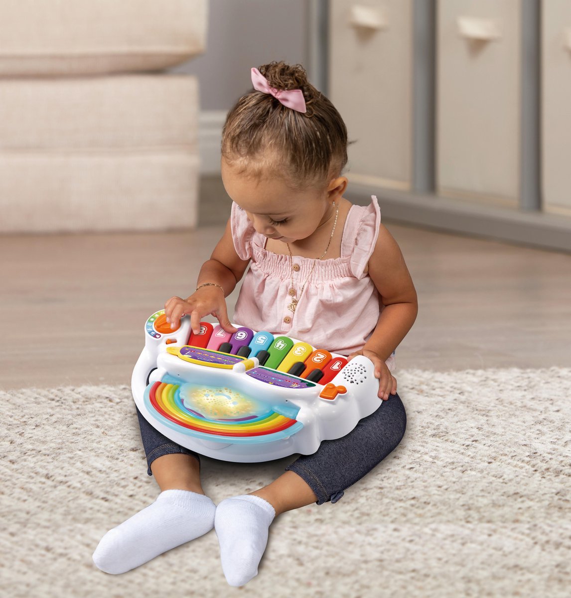 Vtech Magische Regenboog Piano 35 cm - Wit