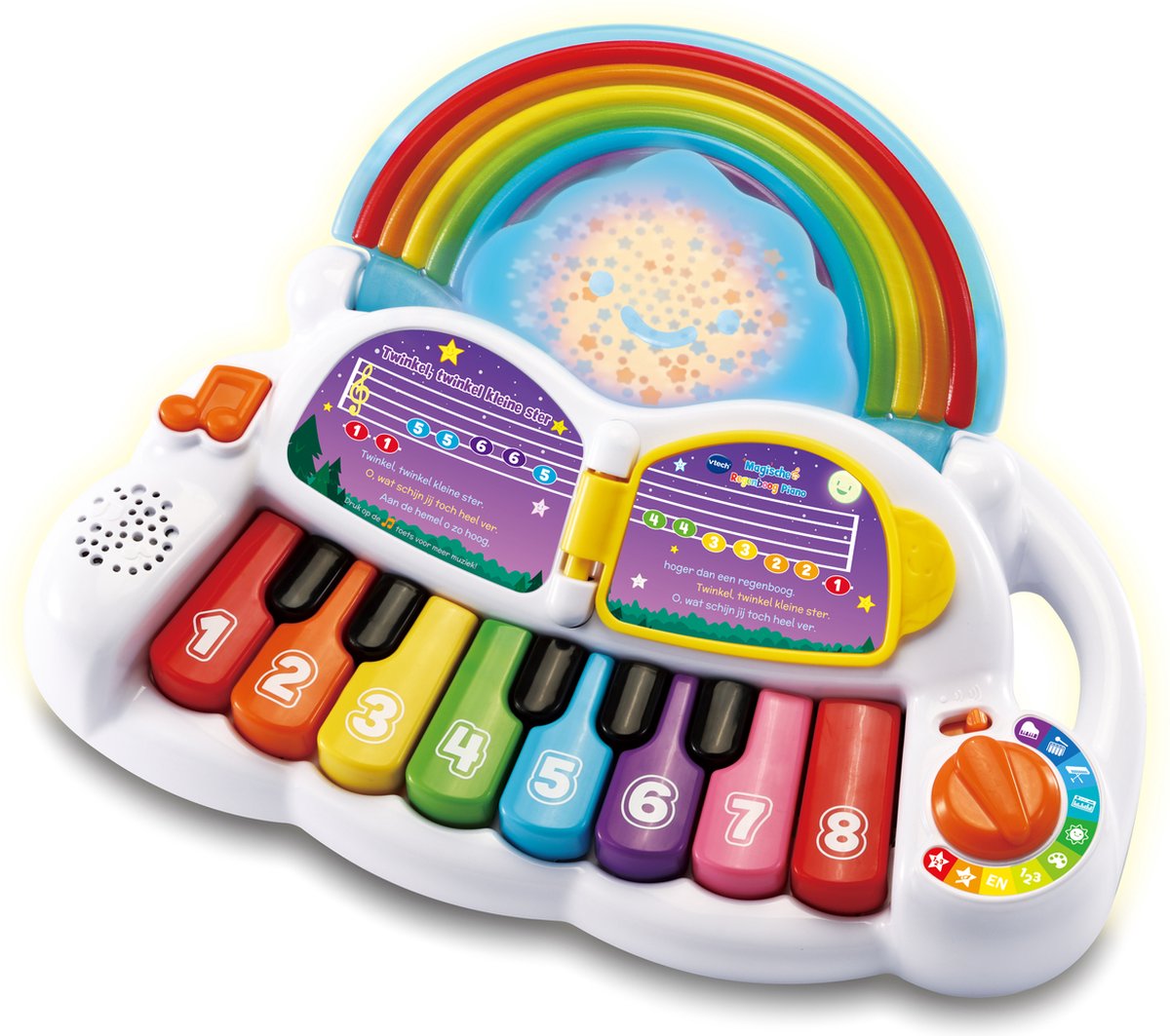 Vtech Magische Regenboog Piano 35 cm - Wit