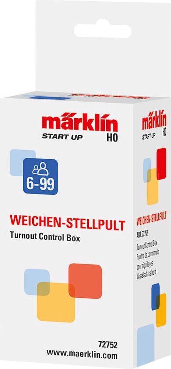 MÃ¤rklin Marklin wisselschakelbord Turnout 4 polige kabel 3 delig - Wit