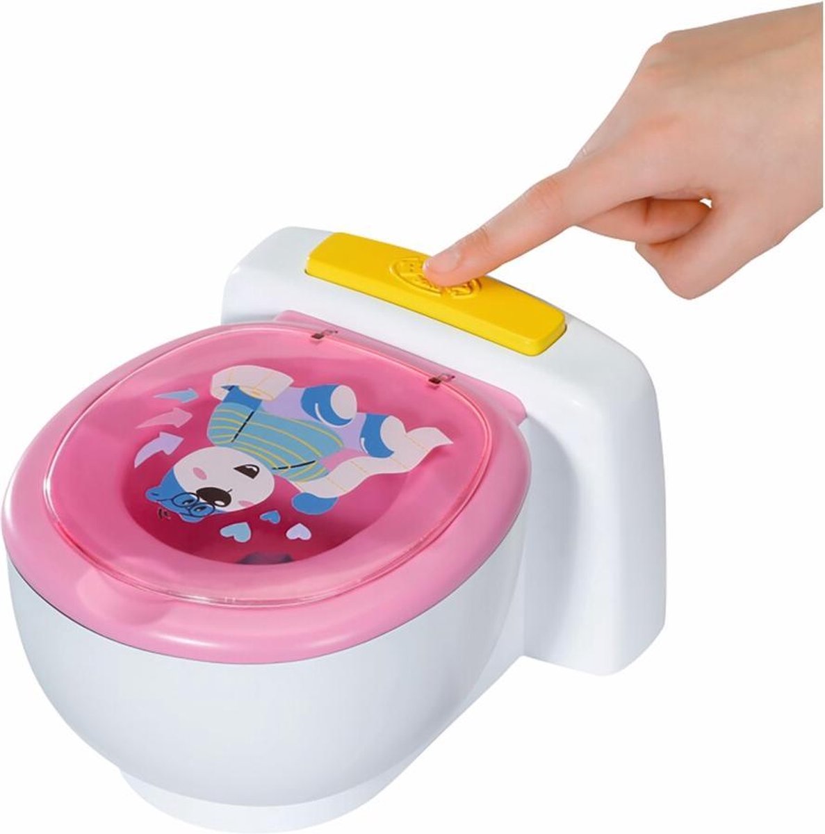 Baby Born toilet babypop junior 23,2 cm wit/roze