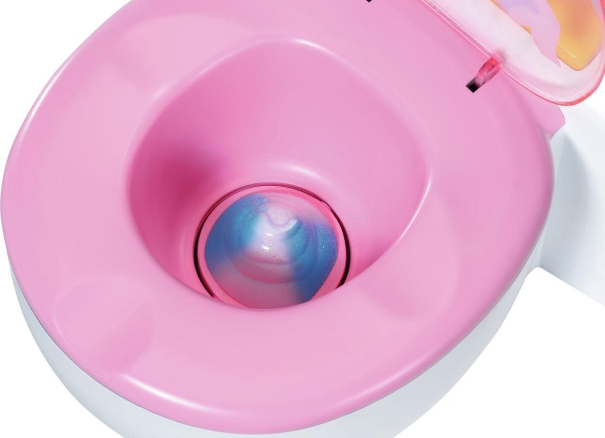 Baby Born toilet babypop junior 23,2 cm wit/roze