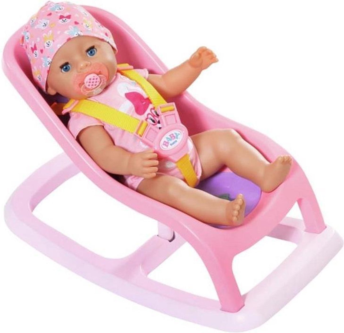 Zapf Creation BABY born wipstoel babypop meisjes 43 cm/paars - Roze