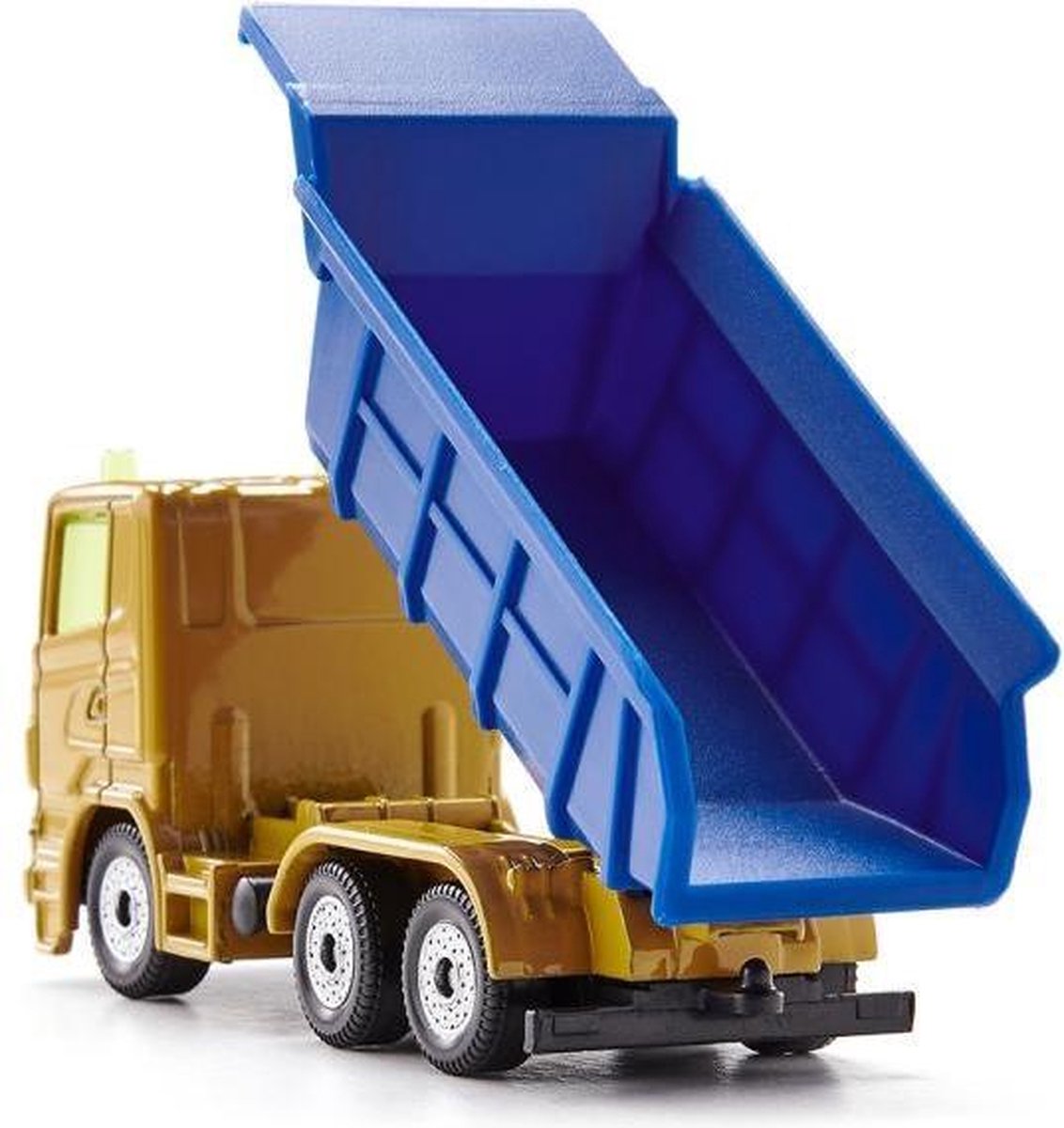 Siku kiepwagen jongens 8,3 cm 5 meter geel/blauw 3 delig