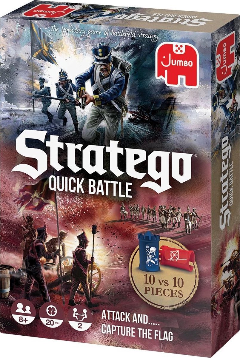 Jumbo strategiespel Stratego Quick Battle