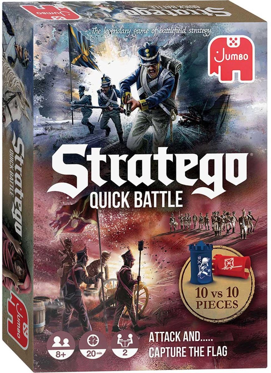 Jumbo strategiespel Stratego Quick Battle