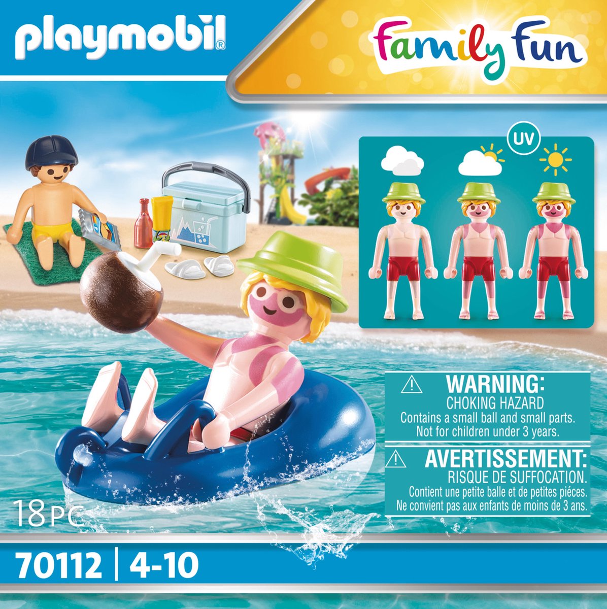 Playmobil Family Fun Badgast met zwembanden (70112)