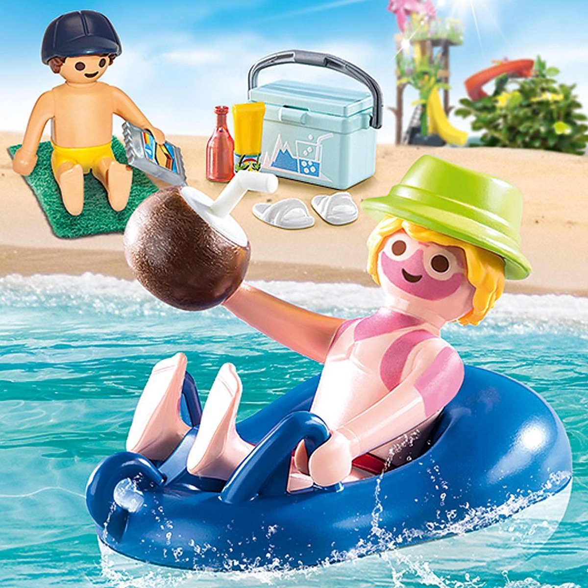 Playmobil Family Fun Badgast met zwembanden (70112)