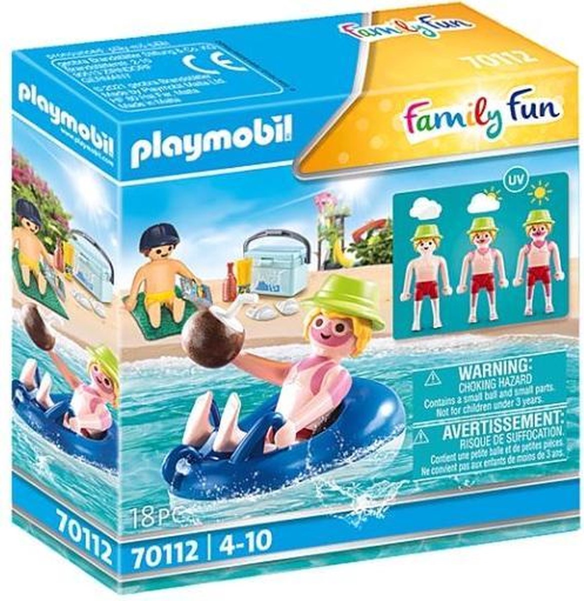 Playmobil Family Fun Badgast met zwembanden (70112)