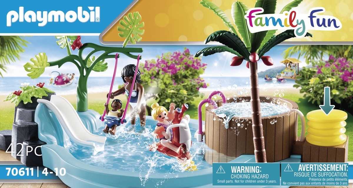 Playmobil Family Fun Kinderzwembad met whirlpool (70611)