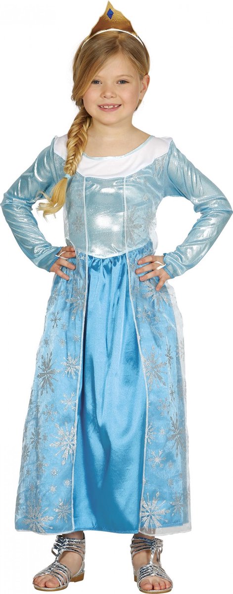 Fiestas Guirca jurk ijsprinses polyester blauw maat 3 4 jaar