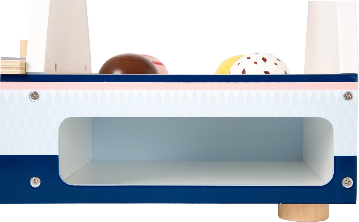 Small Foot ijsbuffet Fresh junior 41 x 47 cm hout blauw/ - Wit