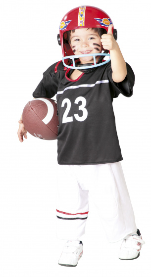 Fiestas Guirca verkleedpak quarterback jongens zwart mt 5 6 jaar