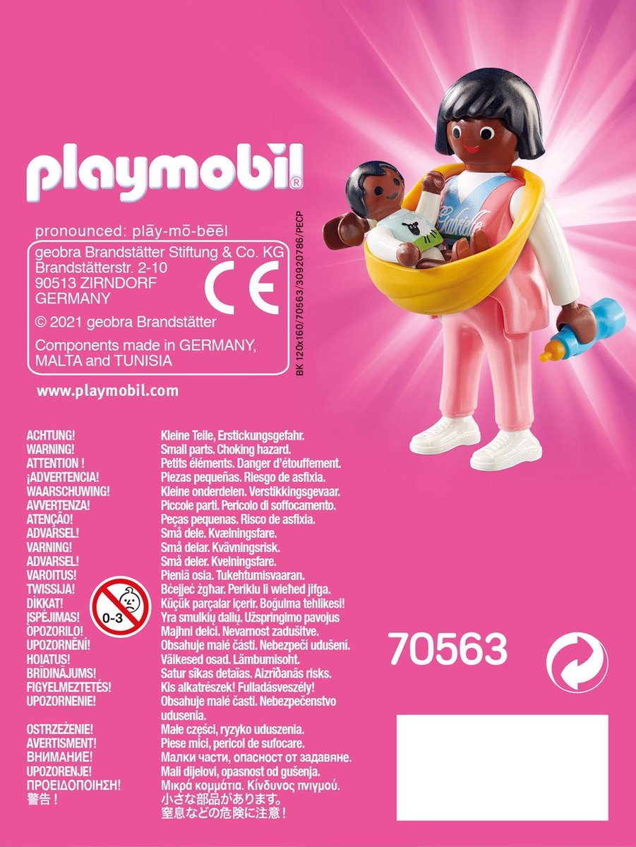 Playmobil Playmo Friends Mama met draagzak (70563)