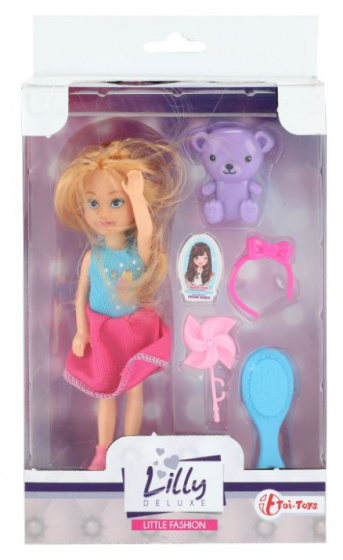 Toi-Toys Toi Toys tienerpop Lilly blond meisjes 14 cm