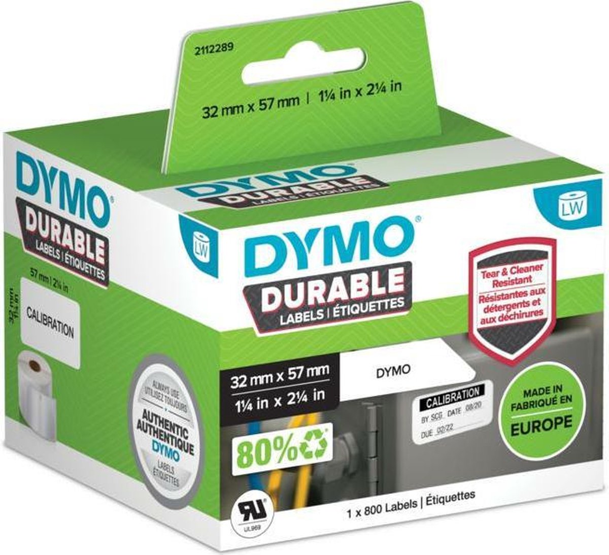 Dymo LW-Kunststoff-Etiketten 57 x 32 mm 1x 800 St.