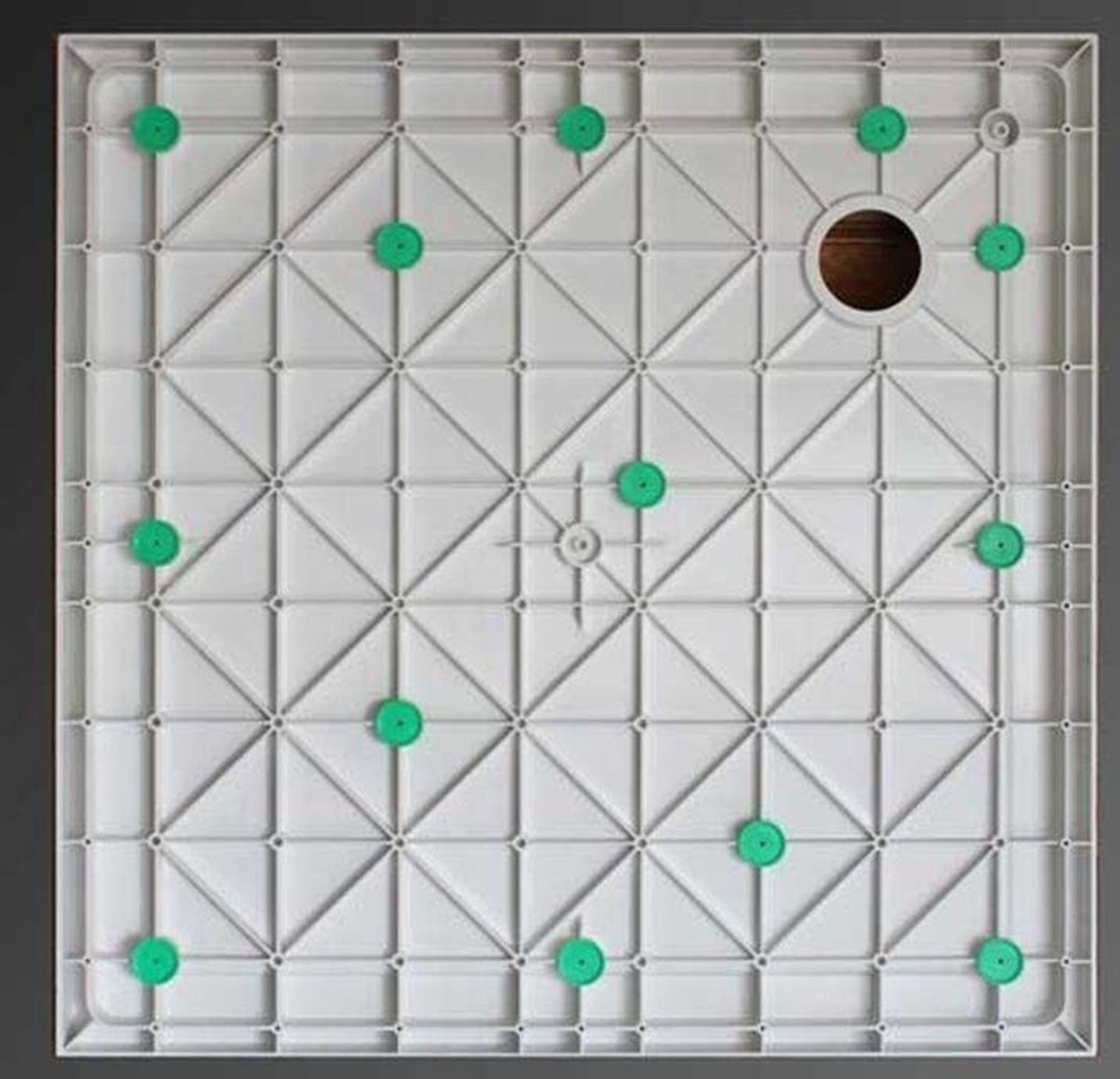 Wiesbaden Xellanz Douchebak 90x90x4cm SMC vierkant 21.3601 - Wit